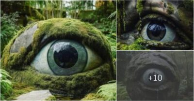 A Mysterious Rock Holds the Enigma of Nature: An Eye Filled with Tears, Evoking an Intriguing Scene that Sparks Curiosity