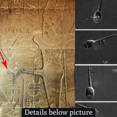 How did ancient Egyptians know what a sperm cell looks like more than three millennia ago without the use of a microscope?