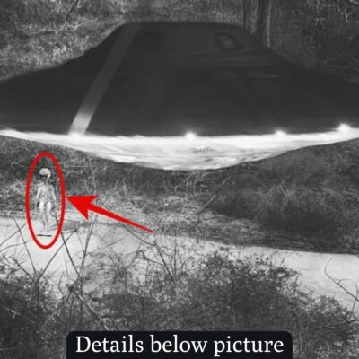 Scary public camera on the street near Area 51 mysteriously recorded a flying object landing and including aliens..