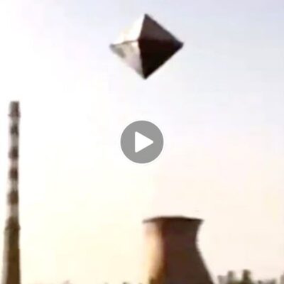 A gigantic object resembling a transformer has been recently captured in flight near this power plant.