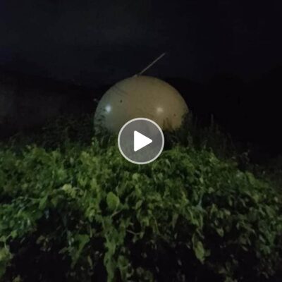 A mysterious metal ball was discovered in Mexico after it “fell from the sky”.