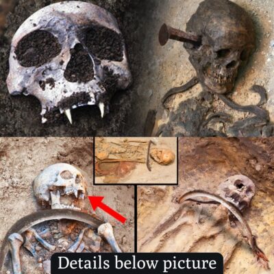 An iron bar was buried with Sozopol’s toothless “vampire skeleton” to prevent it from emerging from the grave