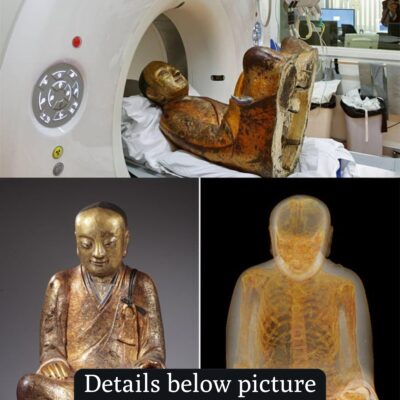 Mummified Monk Found Hidden Inside 1,000-Year-Old Buddha Sculpture Revealed through CT Scan