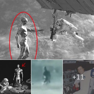 Exciting Space Encounter: Astronauts’ Face-to-Face with a Giant Alien and UFOs