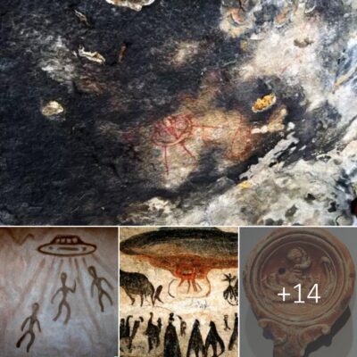 Ancient Enigma Unveiled: UFO and Humanoid Figure Carved in 2000-Year-Old Mexican Rock Art