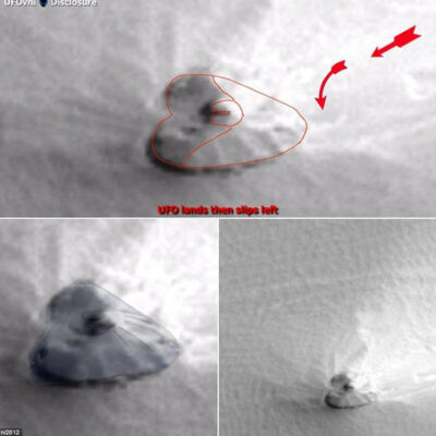 Is this really a crashed mothership on Mars UFOhunters are buzzing about possible alien spacecraft sighting